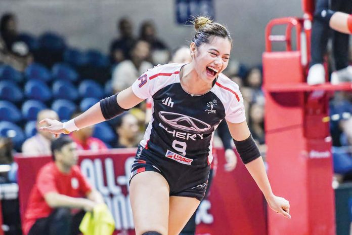 sports-PVL Jennifer Nierva was named Player of the Game in Chery Tiggo Crossovers’ victory over PLDT High Speed Hitters. PVL PHOTO