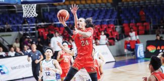 NorthPort Batang Pier’s Joshua Munzon goes for an inside basket. UAAP PHOTO