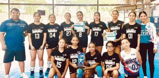 Members of Bacolod Tay Tung High School Thunderbolts team. PHOTO COURTESY OF BIBOY CALAMBA