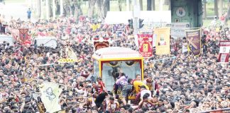 The Jesus Nazareno “Traslacion” procession traversed Ayala Boulevard in Manila on Jan. 9, 2025. The journey started from Quirino Grandstand at 4:41 a.m. and ended at the Minor Basilica and National Shrine of Jesus Nazareno or Quiapo Church. PNA