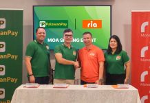 PalawanPay Expands Global Reach with RIA Money Transfer Partnership (L-R): Third Librea, President and CEO of PalawanPay, Karlo M. Castro, President and CEO of Palawan Group of Companies; Stephen Peregrino, APAC Regional Director of RIA Money Transfer and Lilian Castro-Selda, Chief Financial Officer of Palawan Group of Companies during the contract signing.