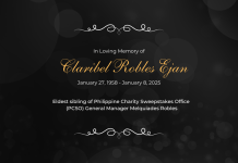 Eldest Sister of PCSO GM Melquiades Robles Passes Away at 66