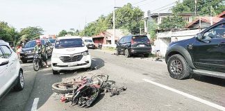 Two-wheeled vehicles, particularly motorcycles, were most frequently involved in road crashes in Iloilo Province, according to the Iloilo Police Provincial Office. Photo shows the collision of four vehicles, including a motorcycle, in Barangay Bagingin, Tigbauan, Iloilo in October 2024. RMN ILOILO 774/FACEBOOK PHOTO