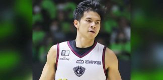 As the B-Corsairs improved to a 10-17 win-loss slate in the Japan B.League Division 1, Kiefer Ravena finished with 12 points, including two three-point conversions, to go with five assists and two rebounds. PHOTO COURTESY OF JAPAN B.LEAGUE