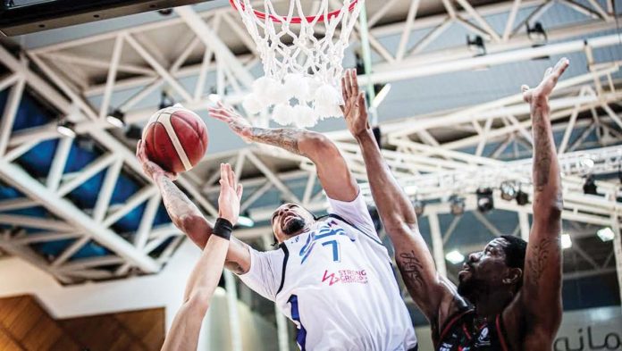 sports-SGA SGA-Pilipinas’ Chris McCullough goes for a rebound. PHOTO COURTESY OF DUBAI BASKETBALL CHAMPIONSHIP