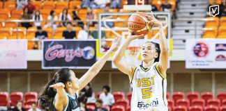 Negrense Kent Jane Pastrana of the University of Santo Tomas Growling Tigresses pulls up for a shot. PHOTO COURTESY OF THE VARSITARIAN
