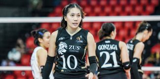 Chinnie Arroyo led the ZUS Coffee Thunderbelles’ straight set win over the Capital1 Solar Energy Solar Spikers. PVL PHOTO