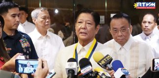 “It’s always good to see that what we are doing is reaching most, the majority of people at nararamdaman naman nila ‘yung mga aming ginagawa,” says President Ferdinand “Bongbong” Marcos Jr., reacting to a survey showing that his administration achieved a net satisfaction rating classified as “good”.