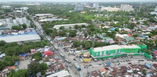 The ongoing road construction on San Juan Street near the BS Aquino Drive in Bacolod City caused traffic congestion. BACOLOD TRAFFIC AUTHORITY OFFICE PHOTO