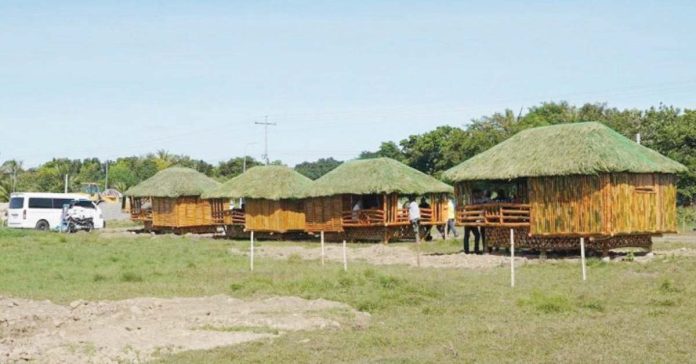 bago_city_bahay_kubo_1_resized The nipa huts set up as a temporary relocation initiative for families displaced by the eruption of Mt. Kanlaon in Bago City, Negros Occidental, in this photo dated Jan. 21, 2025. BAGO CITY INFORMATION OFFICE PHOTO