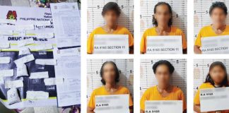 Six drug suspects yielded around 270 grams of suspected shabu with an estimated value of P1.8 million in an antidrug operation in Purok Star Apple 2, Barangay 27, Bacolod City. BCPO PHOTOS