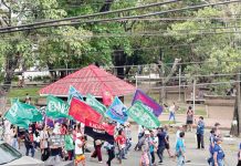 Hinigaran LGU suspends class, work for EDSA anniversary A group of activists from Negros Occidental marched and gathered at the Bacolod City Public Plaza to commemorate the anniversary of the EDSA People Power Revolution on Tuesday, Feb. 25, 2025.