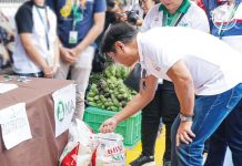 PBBM assures support for Iloilo’s 4Ps beneficiaries President Ferdinand Marcos Jr. checks the “Kadiwa ng Pangulo” store set up during the “Trabaho para sa Bagong Pilipinas para sa 4Ps” job fair at the Iloilo Sports Complex in La Paz, Iloilo City on February 13. PCO