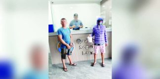 Alias “Rany” (right), a barangay kagawad of Patag, Silay City, Negros Occidental, was caught with around P476,000 worth of shabu in a drug buy-bust operation in the city’s Barangay E. Lopez on Jan. 30, 2025. Officers of the Silay Component City Police Station also seized P10,000 in buy-bust money. SILAY CITY COMPONENT POLICE STATION PHOTO