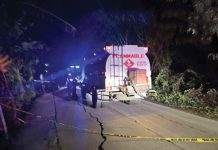 Police eye inside job in Pavia robbery Three suspects carted away P30,000 from this fuel tanker driven by Ronnie Yongco Juarez in Barangay Pandac, Pavia, Iloilo on Feb. 10, 2025. PAVIA MUNICIPAL POLICE STATION PHOTO