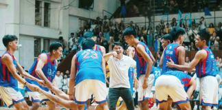 Iloilo Doctor’s College Medics celebrate their championship win. PHOTO COURTESY OF IDC GAZETTE OFFICIAL