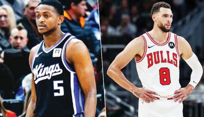 sports_NBA_resized De’Aarox Fox and Zach LaVine. PHOTO COURTESY OF FASTBREAK