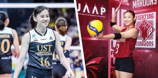 Bacolodnon Joan Marie Monares of University of the Philippines Fighting Maroons and Silaynon Cassie Carballo of University of Santo Tomas Golden Tigresses are among the Western Visayas-based players rostered for UAAP Season 87. PHOTOS BY ONE SPORTS AND UAAP