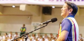 According to Presidential Communications Office’s Undersecretary Claire Castro, former President Rodrigo Duterte previously referred to President Ferdinand “Bongbong” Marcos Jr. as a “weak leader” ahead of the 2022 presidential elections. Photo shows President Marcos during the “Trabaho at Serbisyong Pangkalusugan sa Bagong Pilipinas” job fair at the Alonte Sports Arena in Biñan City, Laguna on March 23. PCO