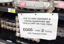 US to import millions of eggs from Turkey, South Korea to ease prices Signage notes a limit due to limited quantities of eggs at a grocery store in Manhattan Beach, California. GETTY IMAGES