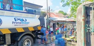 Water rationing was conducted in residential areas that experienced water shortage due to drought brought by El Niño in early May 2024 in Bacolod City. BACIWA-PRIMEWATER/FACEBOOK FILE PHOTO