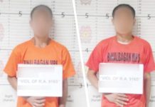 Manhunt launched for suspect who escaped Binalbagan drug bust Aliases “Lyndon” and “Marvin” were apprehended and yielded P374,000 worth of suspected shabu in an antidrug operation in Barangay Enclaro, Binalbagan, Negros Occidental, on March 8. Their other companion, alias “Andrew”, evaded arrest. NOCPPO PHOTOS