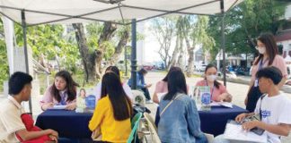 The Public Employment Services Office (PESO) of the Iloilo City Government holds a recruitment activity at Sunburst Park in Iloilo City in this photo taken on February 14, 2025. The employment rate in this city has been steadily increasing since 2022, based on PESO records. PHOTO COURTESY OF PESO
