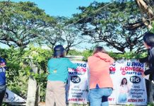 Bacolod candidates warned over illegal campaign materials Personnel of the Commission on Elections in Bacolod City remove illegally displayed campaign posters. During three operations conducted on February 11, 21, and 26, they removed over 2,000 illegal campaign materials from various locations in Bacolod City. Notices have already been sent to senatorial and party-list candidates regarding their violations.