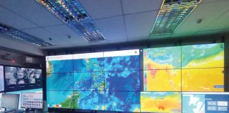 Weather is being monitored constantly at the ICARE Iloilo City Center by the City Disaster Risk Reduction and Management Office. AJ PALCULLO PHOTO