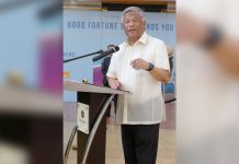 3RD LEG OF PAGCOR PHOTO EXHIBIT OPENS IN OKADA MANILA PAGCOR Chairman and CEO Alejandro H. Tengco expresses his gratitude to Okada Manila for hosting the 3rd leg of the PAGCOR Photo Exhibit during the event’s ribbon-cutting ceremony on March 5 at the Okada Fountain Foyer in Parañaque City.