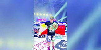 Melvin Jerusalem keeps his WBC world minimumweight championship belt by defeating Japanese fighter Yudai Shigeoka. PHOTO COURTESY OF SANMAN PROMOTIONS