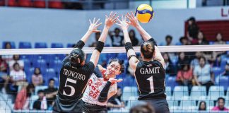 Negrense Jonah Sabete of Petro Gazz Angels scores against the defense of ZUS Coffee Thunderbelles’ Glaudine Troncoso and Michelle Gamit. PVL PHOTO