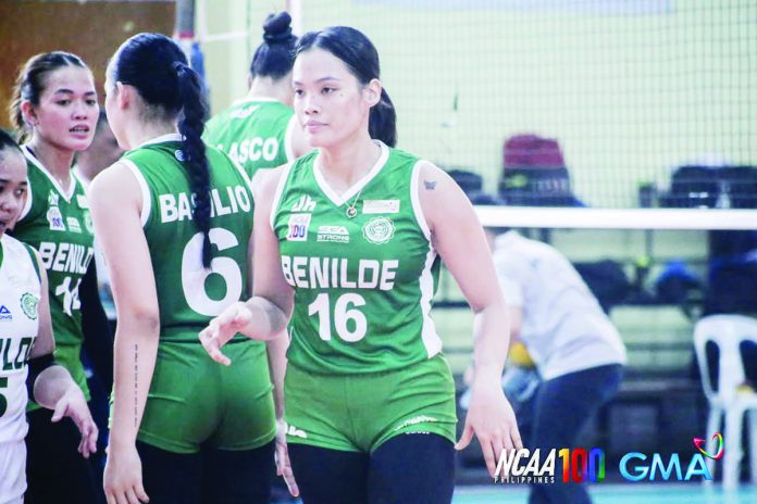 sports_NCAA_resized Clydel Mae Catarig produced 14 points, all coming from attacks, to lead the defending champions Lady Blazers in their NCAA Season 100 women’s volleyball match against the Jose Rizal University Lady Bombers. PHOTO COURTESY OF NCAA/GMA SPORTS