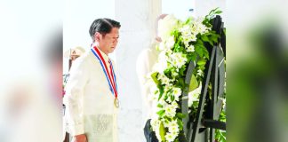 President Ferdinand R. Marcos Jr. on Wednesday led the 83rd anniversary rites of the Araw ng Kagitingan (Day of Valor), hoping the painful lessons of World War II should be learned to attain and maintain peace. At the Mount Samat National Shrine in Pilar, Bataan, he offered a wreath to war veterans. PCO