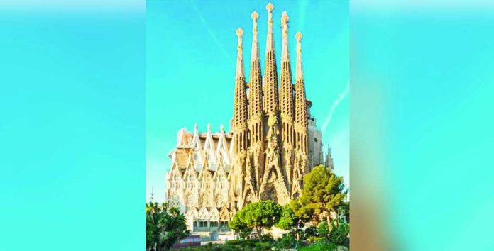 Pope-copy_superimposed The Sagrada Familia basilica in Spain is considered as Antoni Gaudi's most famous work. GETTY IMAGES
