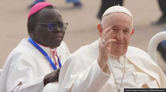 Vatican Pope Francis went on a historic visit to South Sudan in 2023. SOUTH SUDAN PRESIDENCY OFFICE/HANDOUT