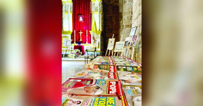 The altar inside the Parish of St. Thomas of Villanova in Alimodian, Iloilo, dedicated to the late Pope Francis, comprises a tangible remembrance personally owned by various faithful and church members. ST. THOMAS OF VILLANOVA PARISH SOCCOM PHOTO