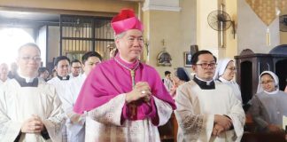 Archdiocese of Jaro warmly welcomes Most Reverend Midyphil B. Billones, D.D., as their new shepherd. Following the civic reception yesterday, April 1, a solemn liturgical welcome took place at the Jaro Metropolitan Cathedral in Iloilo City. ARCHDIOCESE OF JARO, COMMISSION ON SOCIAL COMMUNICATIONS/FB PHOTO
