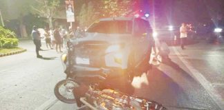 A motorcycle driver died while his backrider was injured after their vehicle crashed into an oncoming pickup truck on Sunday night, April 27, in Barangay Pulo Maestra Vita, Oton, Iloilo. K5 NEWS FM ILOILO 88.7 DIGITAL/FB PHOTO