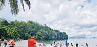 The Department of Tourism Region 6 urges tourists to help keep beaches, mountains, and heritage areas clean this Holy Week. Photo shows personnel of the Philippine Coast Guard - Sub-Station Ivisan conducting bay watch patrol at a beach resort in Barangay Basiao, Ivisan, Capiz on Wednesday, April 16, 2025. SN2 GOZON PCG/ASN MARGIN PCG PHOTO