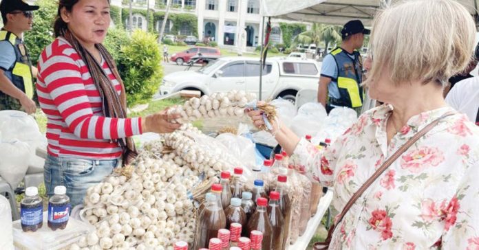 garlic_egg_resized The Department of Agriculture says the country imports around 95% of the garlic it consumes. Photo shows garlic and anchovies being sold at the Aurora Park in Laoag City. PHOTO BY LEILANIE G. ADRIANO