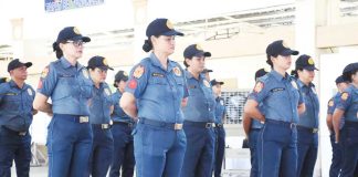 Police personnel from Western Visayas stand in formation during the ceremonial send-off at Camp Gen. Martin Teofilo B. Delgado in Iloilo City on April 23, 2025. Twenty-nine officers from PRO-6 are being deployed to the Bangsamoro Autonomous Region in Muslim Mindanao to serve as Special Electoral Board members for the high-stakes May 12 elections — marking the first time the Police Regional Office 6 is sending troops to another region for election duties. PHOTO COURTESY OF POLICE REGIONAL OFFICE 6