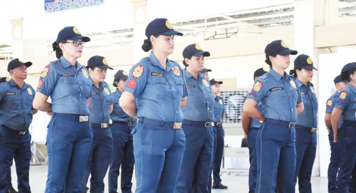 Police personnel from Western Visayas stand in formation during the ceremonial send-off at Camp Gen. Martin Teofilo B. Delgado in Iloilo City on April 23, 2025. Twenty-nine officers from PRO-6 are being deployed to the Bangsamoro Autonomous Region in Muslim Mindanao to serve as Special Electoral Board members for the high-stakes May 12 elections — marking the first time the Police Regional Office 6 is sending troops to another region for election duties. PHOTO COURTESY OF POLICE REGIONAL OFFICE 6