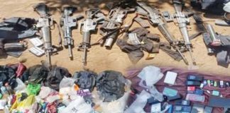 These high-powered firearms and other items were recovered by Philippine Army troops after an encounter with remnants of the New People’s Army in Barangay Tapi, Kabankalan City, Negros Occidental on Sunday, April 27, 2025. PHOTO COURTESY OF 3RD INFANTRY DIVISION, PHILIPPINE ARMYThese high-powered firearms and other items were recovered by Philippine Army troops after an encounter with remnants of the New People’s Army in Barangay Tapi, Kabankalan City, Negros Occidental on Sunday, April 27, 2025. PHOTO COURTESY OF 3RD INFANTRY DIVISION, PHILIPPINE ARMY