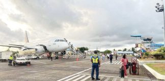 The Roxas Airport Police Station in Roxas City ensured the safety and security of the passengers arriving at Roxas Airport during Holy Week break. ROXAS AIRPORT POLICE STATION PHOTO