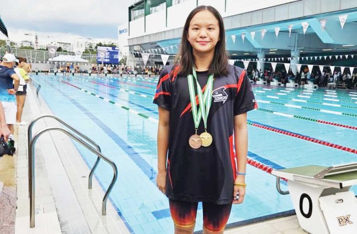 Swimmer Coraline Montalbo was recently included to the national training pool under the supervision of the Philippine Finswimming Federation Inc. CONTRIBUTED PHOTO