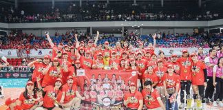 Petro Gazz Angels celebrate their PVL 2nd All-Filipino Conference championship. PVL PHOTO