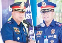 IPPO director relieved Police Regional Office 6 director Brigadier General Jack Wanky (right) confirms Colonel Bayani Razalan's (right) relief as Iloilo Police Provincial Office director on Thursday, April 24, 2025.