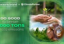 Watsons Joins Forces with Customers to Offset 4,000 Tons of CO2 to Fight Against Climate Change
