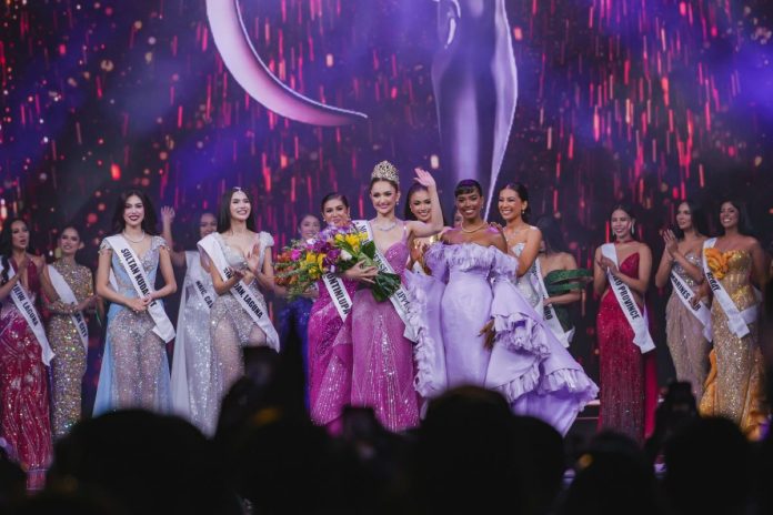 Quezon Province representative Ahtisa Manalo’s crowning moment as the Miss Universe Philippines 2025.